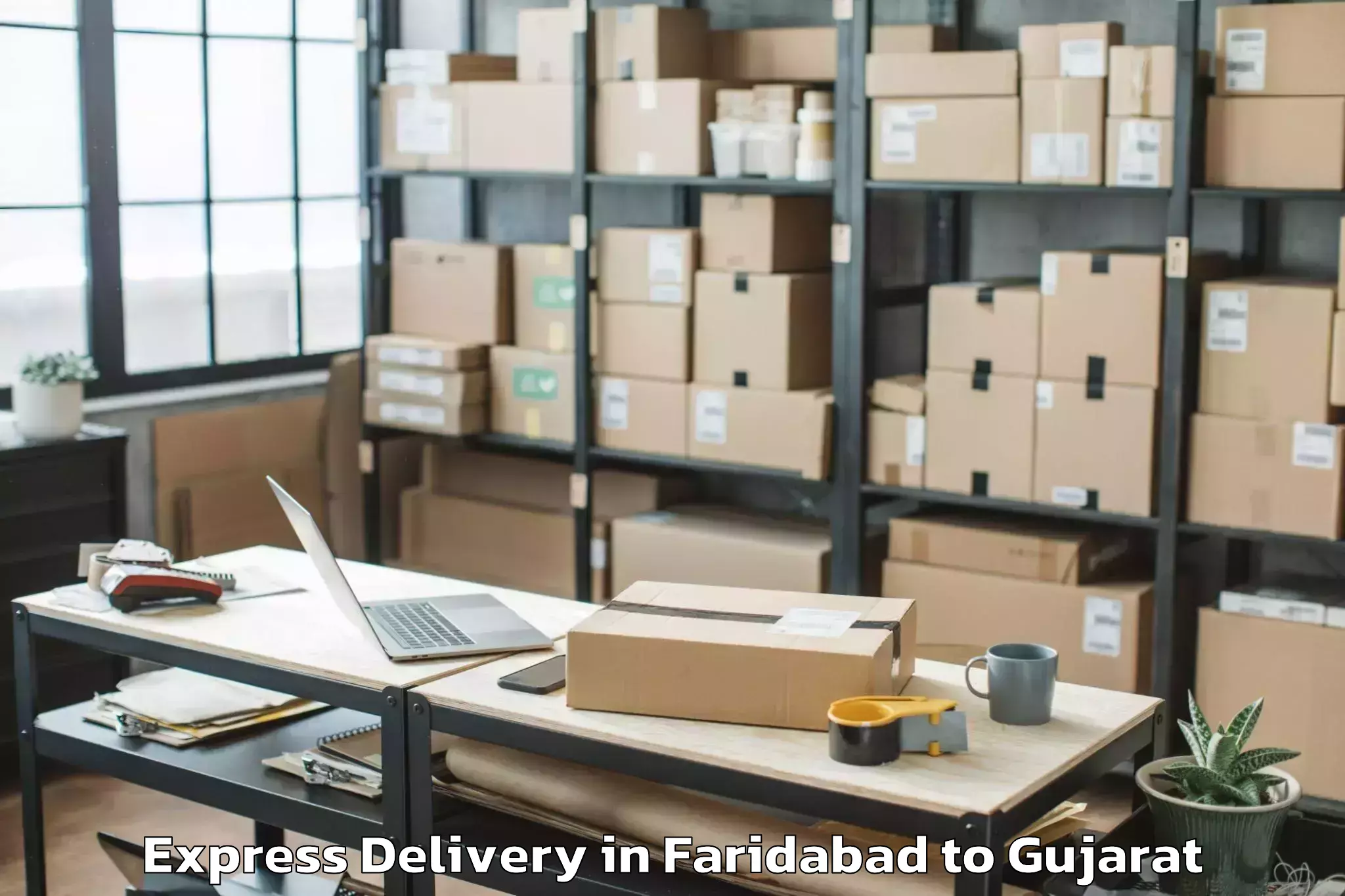 Book Faridabad to Abhilashi University Rajkot Express Delivery